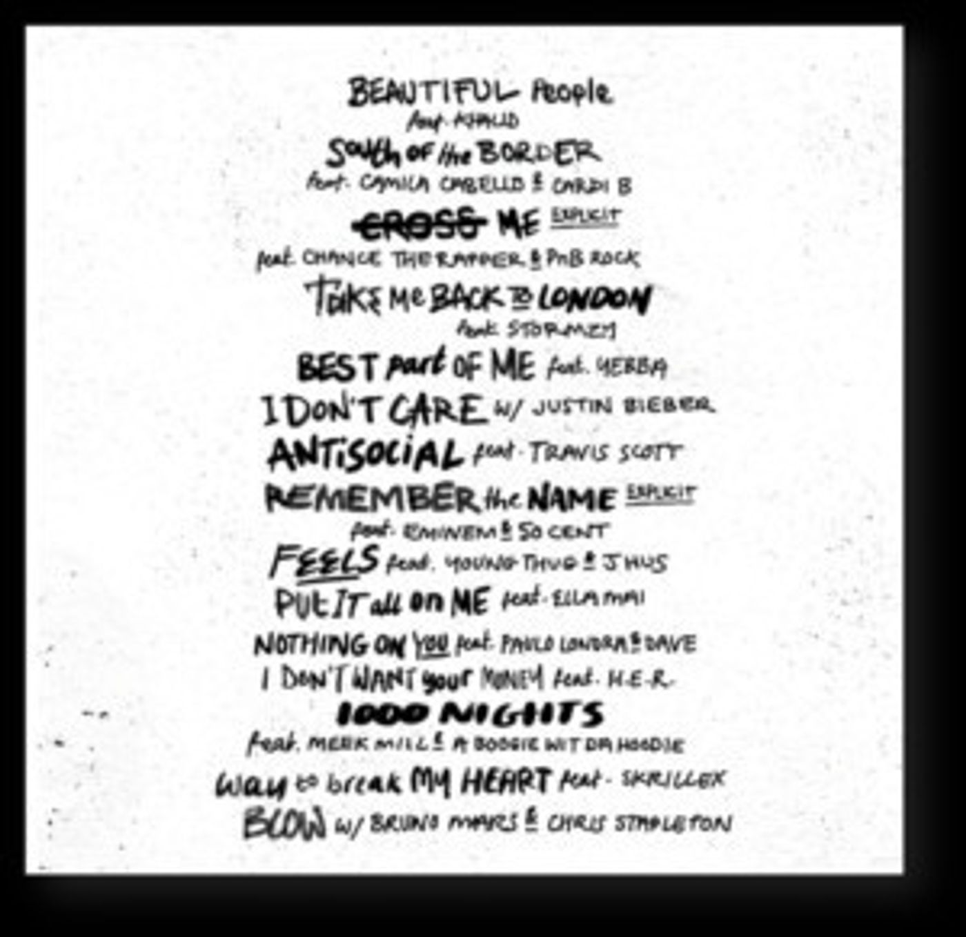 Cardi B, Bruno Mars, Khalid Featured on Ed Sheeran's 'No.6 Collaborations Project' Cardi B, Bruno Mars, Khalid Featured on Ed Sheeran's 'No.6 Collaborations Project' Image