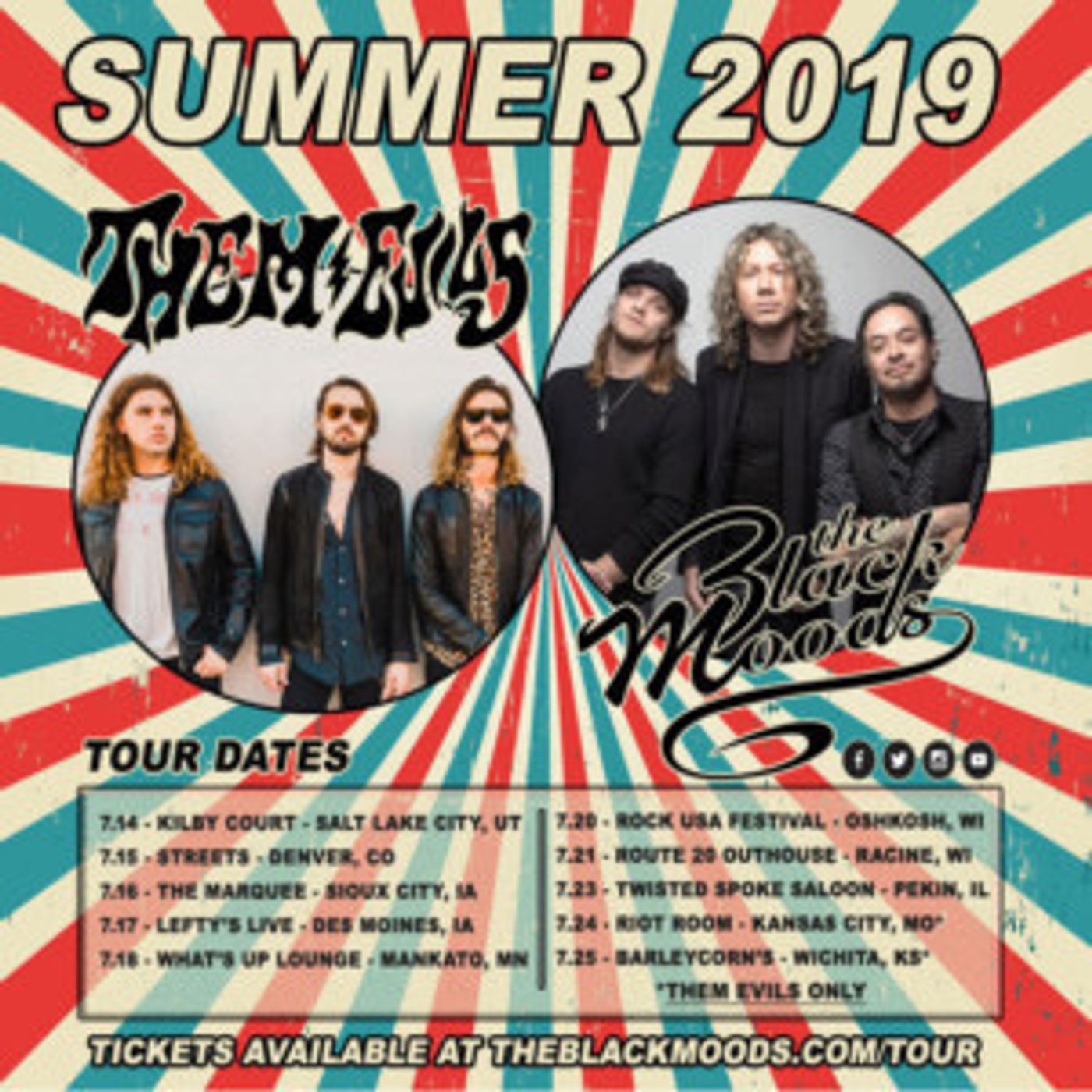 The Black Moods Announce Summer Tour Dates The Black Moods Announce Summer Tour Dates Image