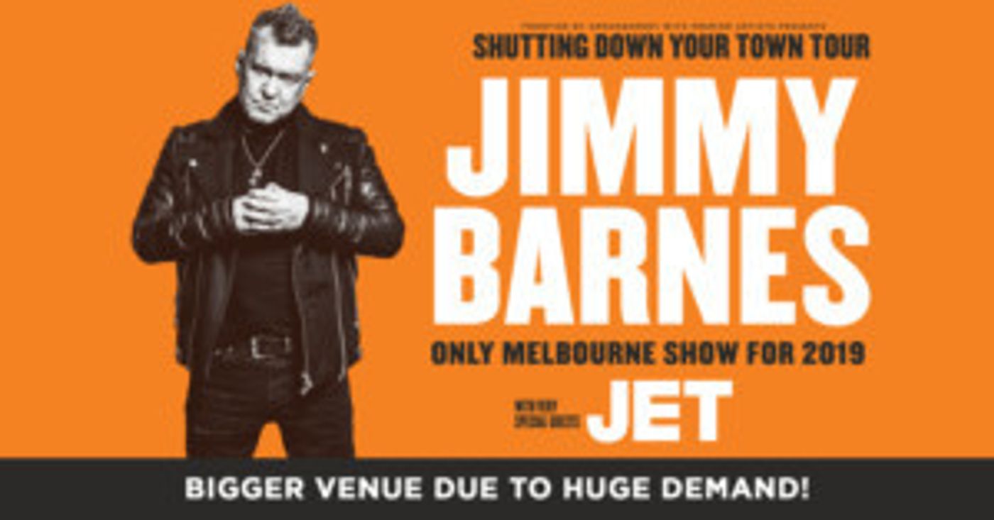 Jimmy Barnes Announces Melbourne Venue Upgrade Due To Huge Demand  Image