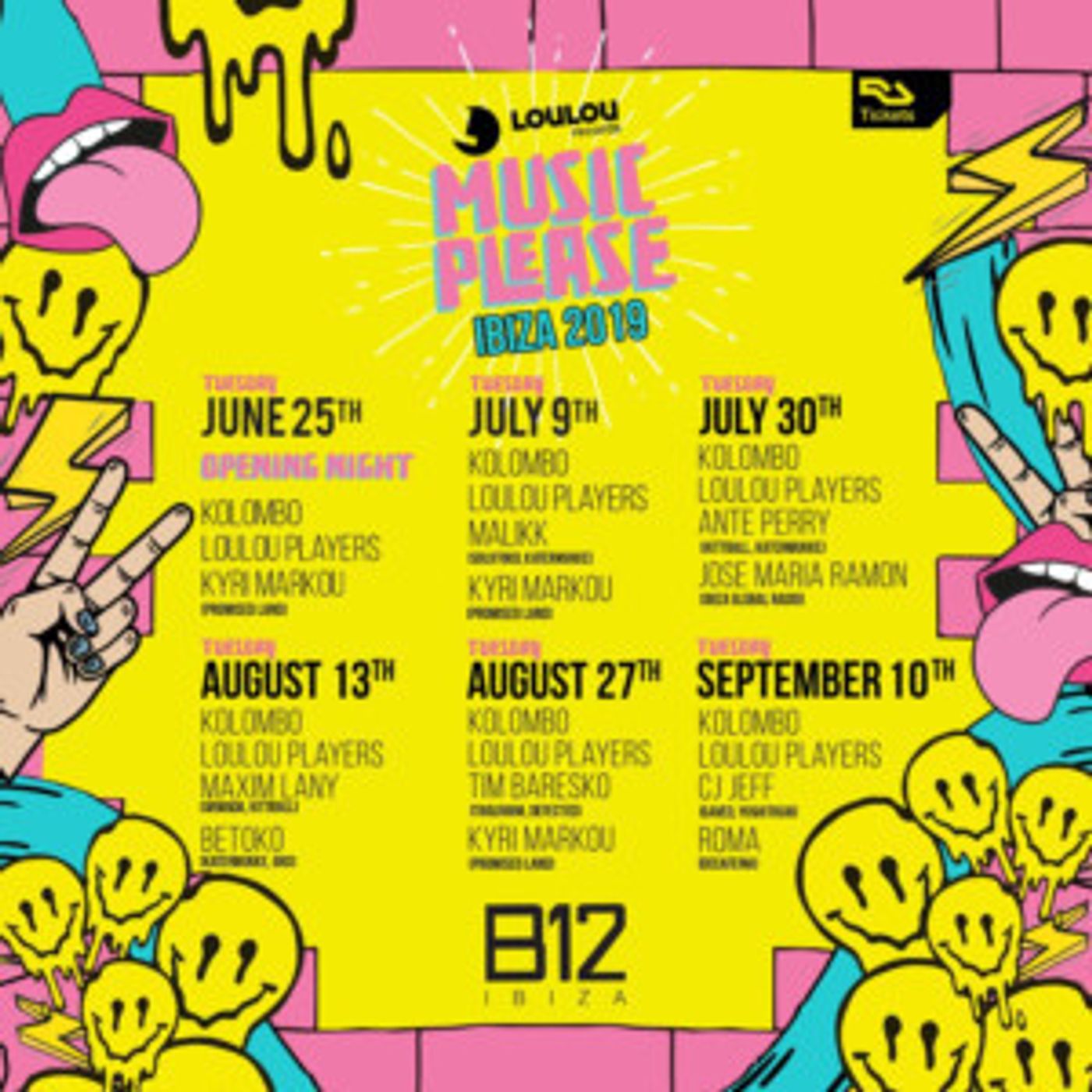 Loulou Records Presents MUSIC PLEASE at B12 Ibiza  Image