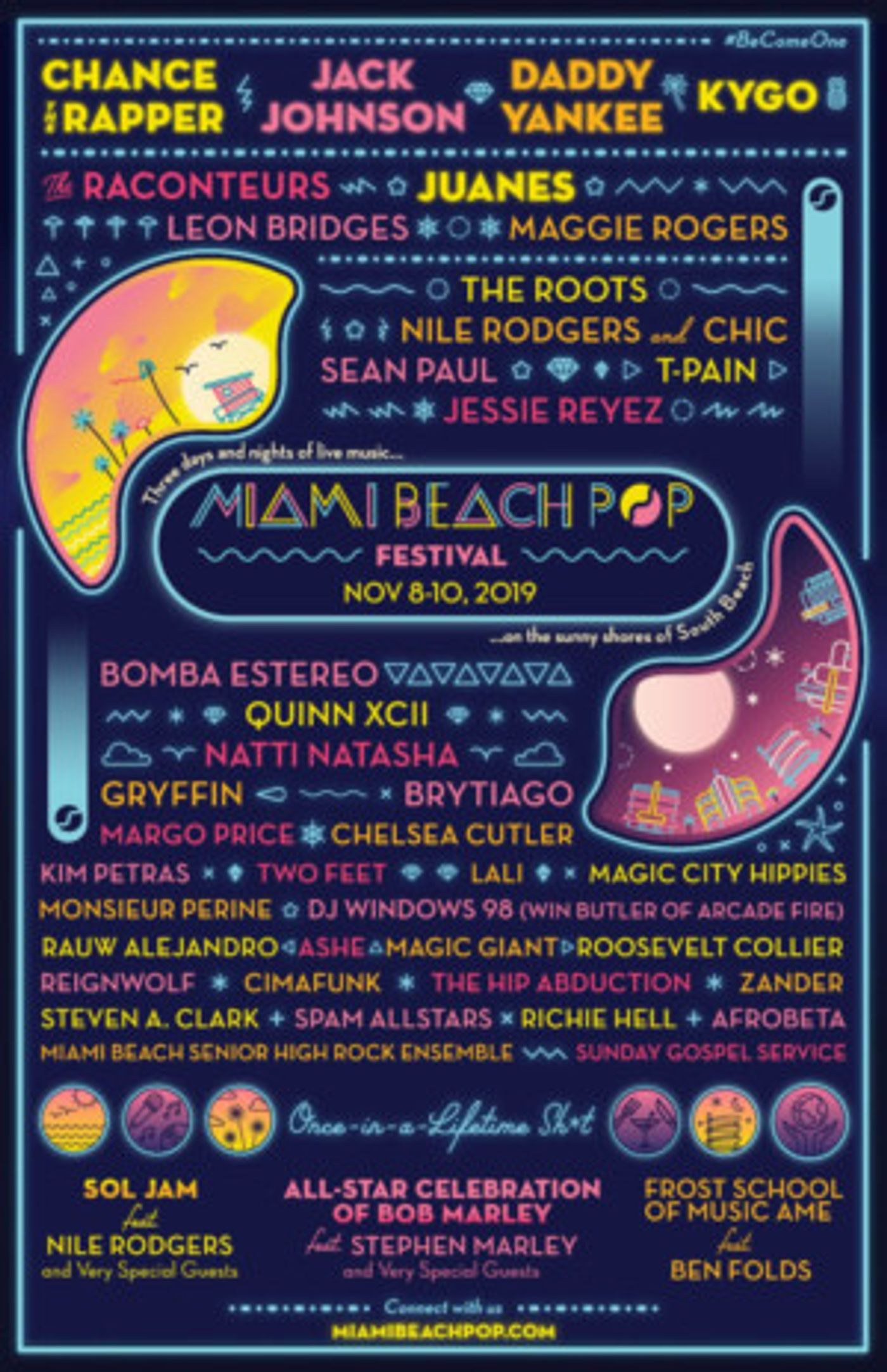 Chance The Rapper, Jack Johnson to Headline Inaugural Miami Beach Pop Festival Chance The Rapper, Jack Johnson to Headline Inaugural Miami Beach Pop Festival Image