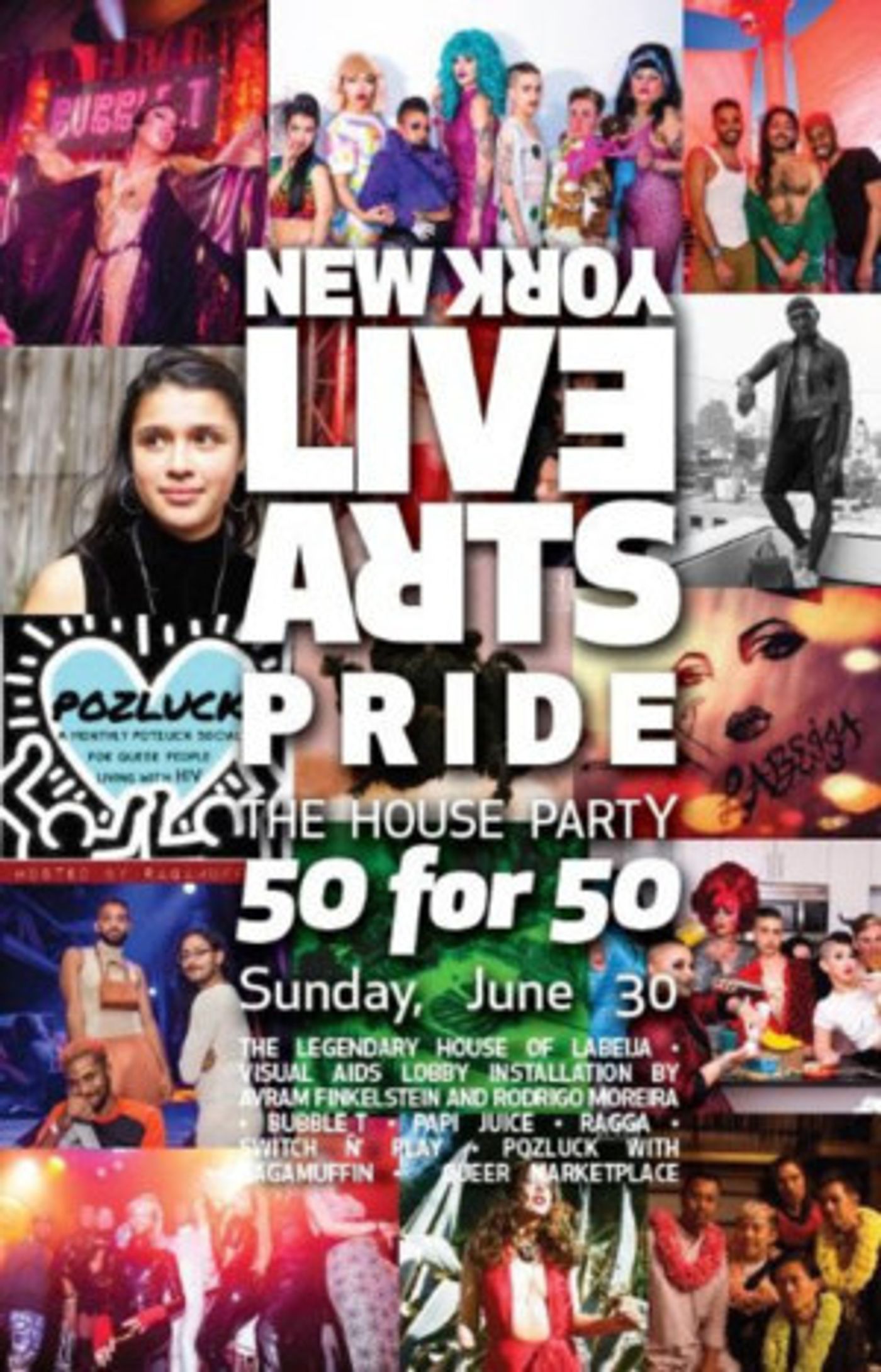 Lineup Announced for LIVE ARTS PRIDE 2019: THE HOUSE PARTY - 50 FOR 50  Image