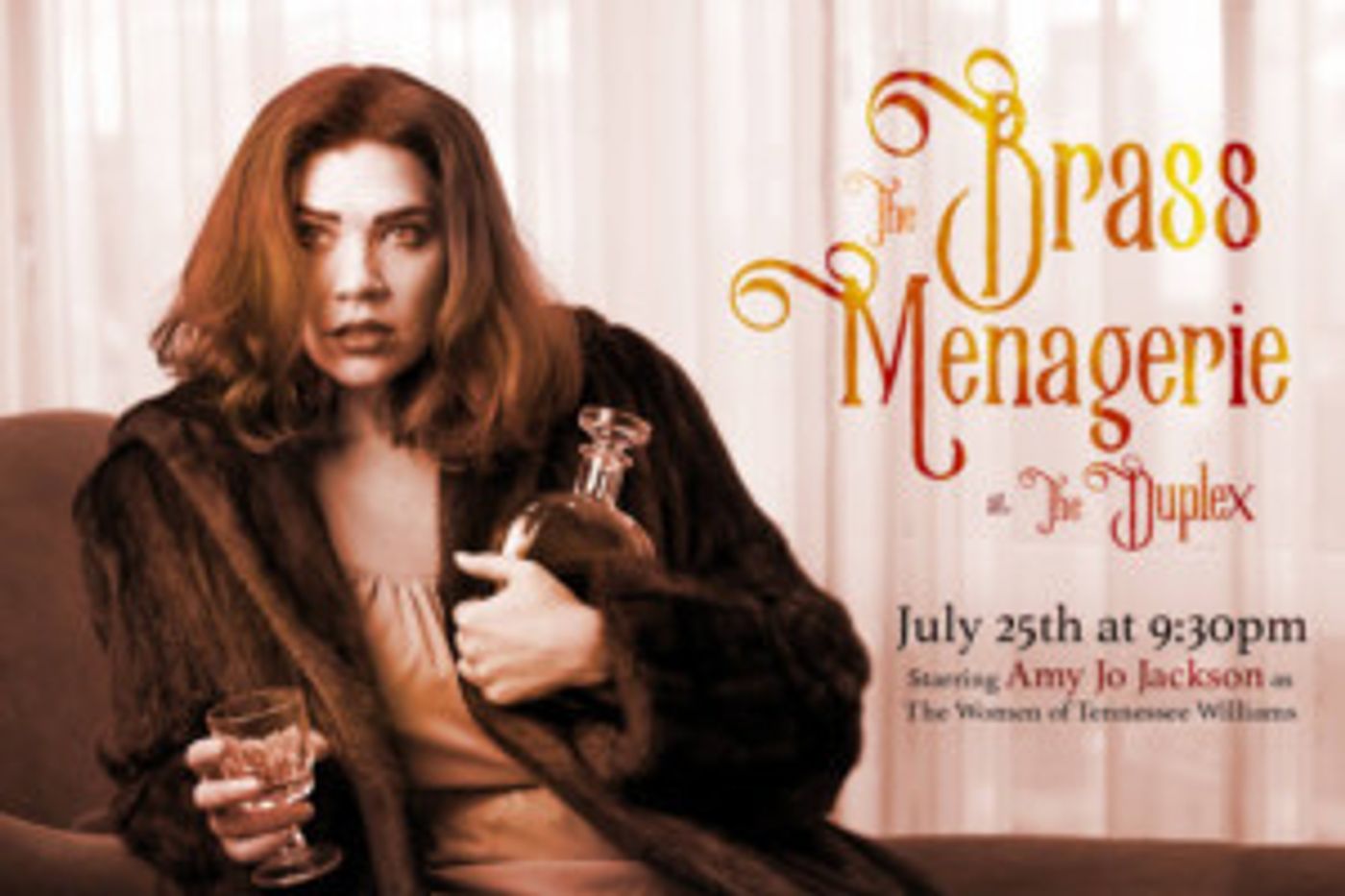 Amy Jo Jackson Brings THE BRASS MENAGERIE to the Duplex  Image