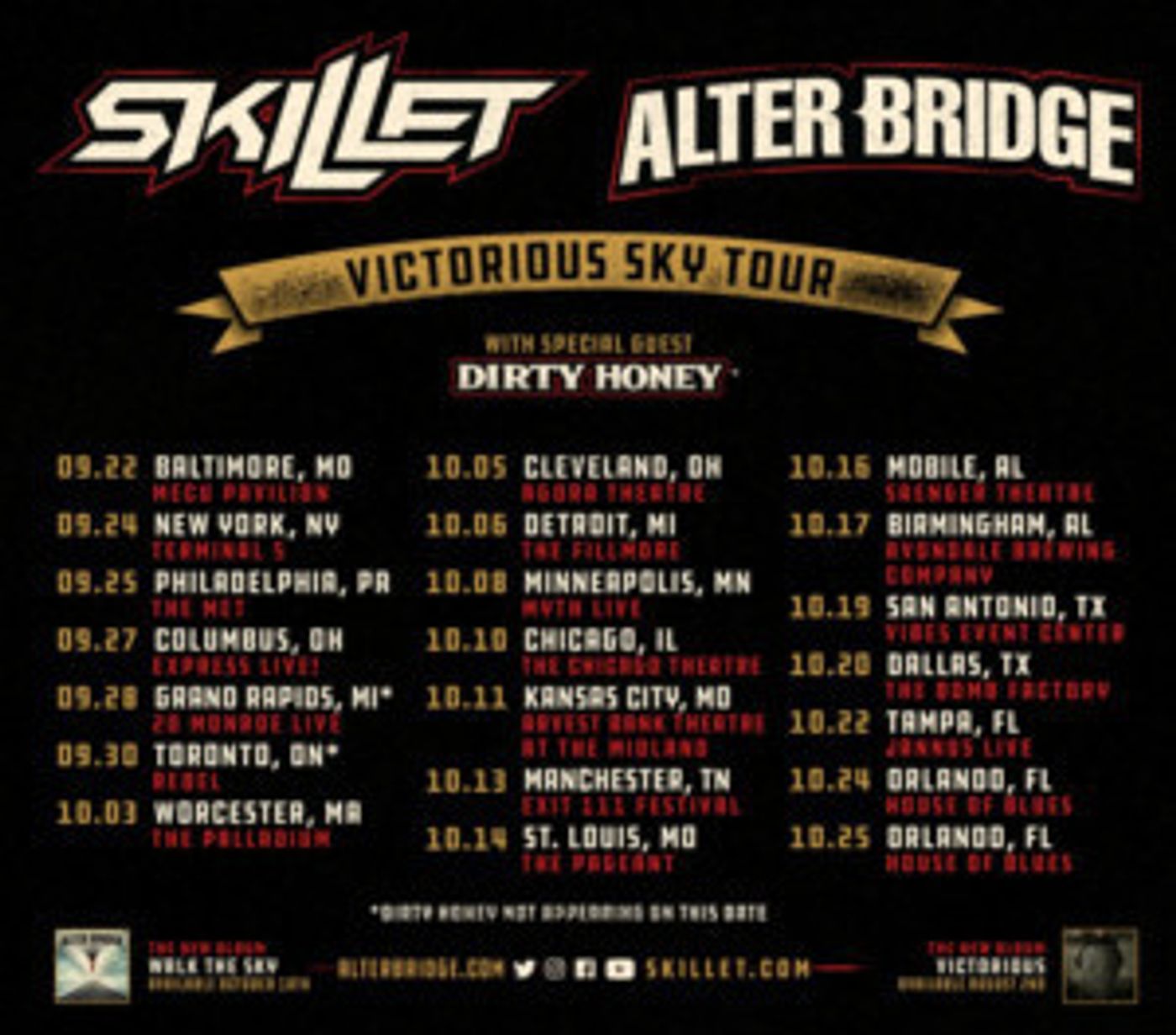 Skillet and Alter Bridge Announce Fall 2019 Tour Skillet and Alter Bridge Announce Fall 2019 Tour Image