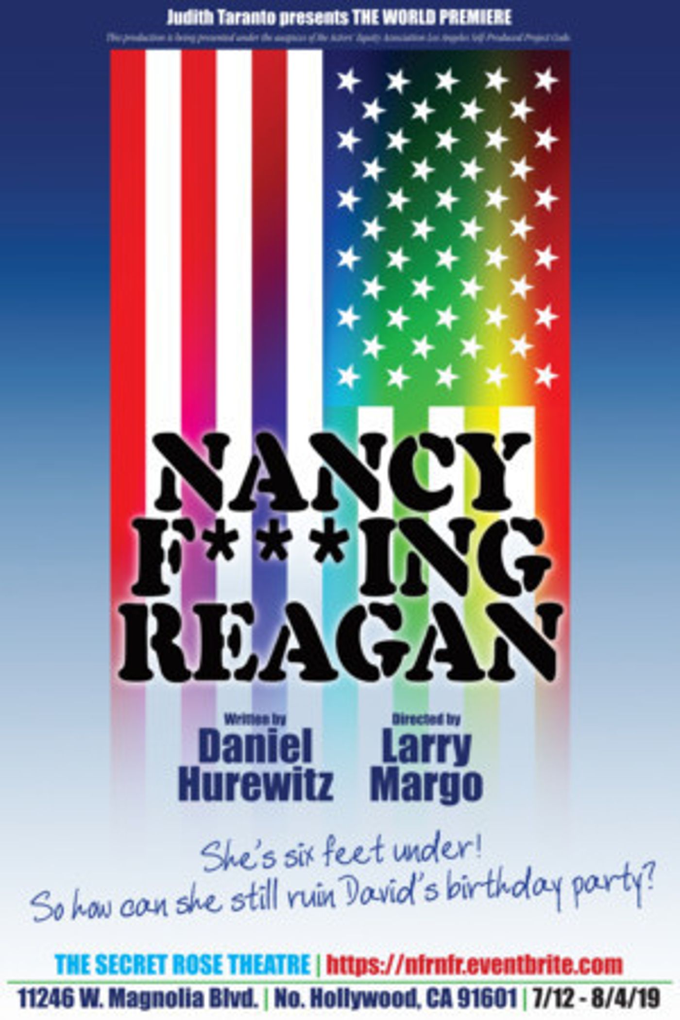 NANCY F***ING REAGAN Begins Run at Secret Rose Theatre July 12th NANCY F***ING REAGAN Begins Run at Secret Rose Theatre July 12th Image