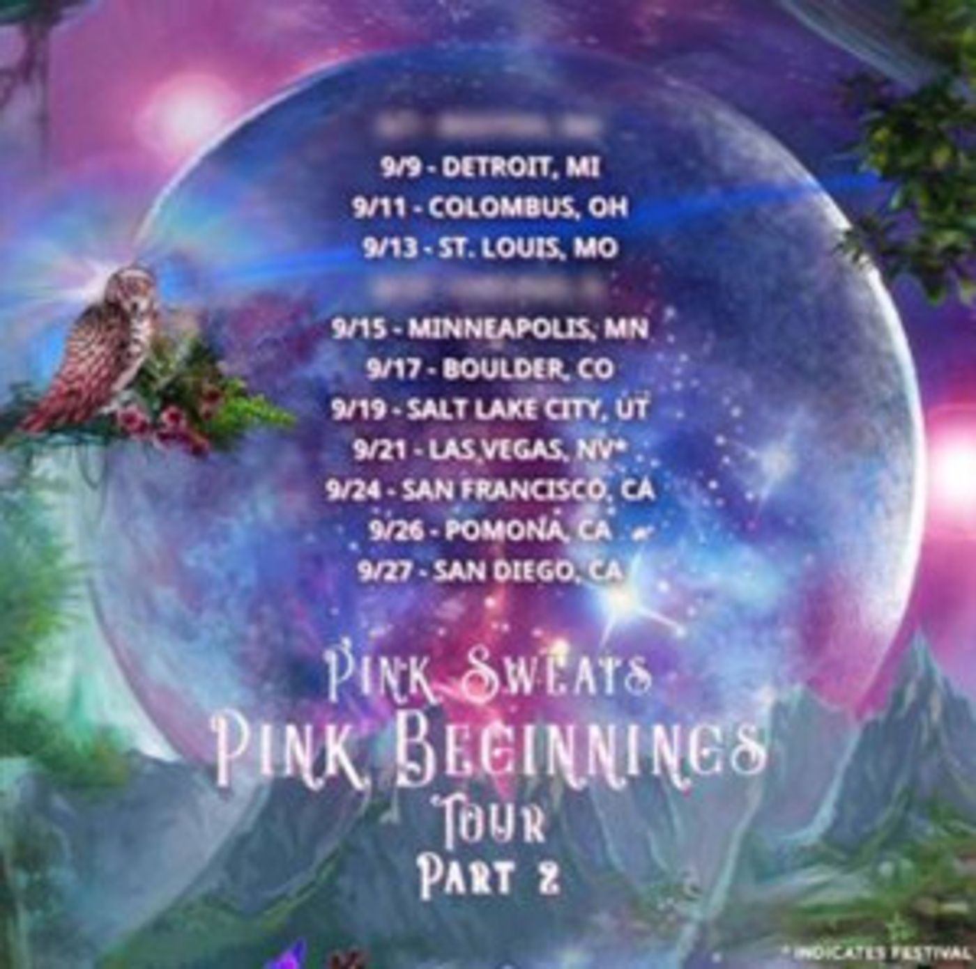 Pink Sweat$ Announces PINK BEGINNINGS TOUR - PART 2 Pink Sweat$ Announces PINK BEGINNINGS TOUR - PART 2 Image