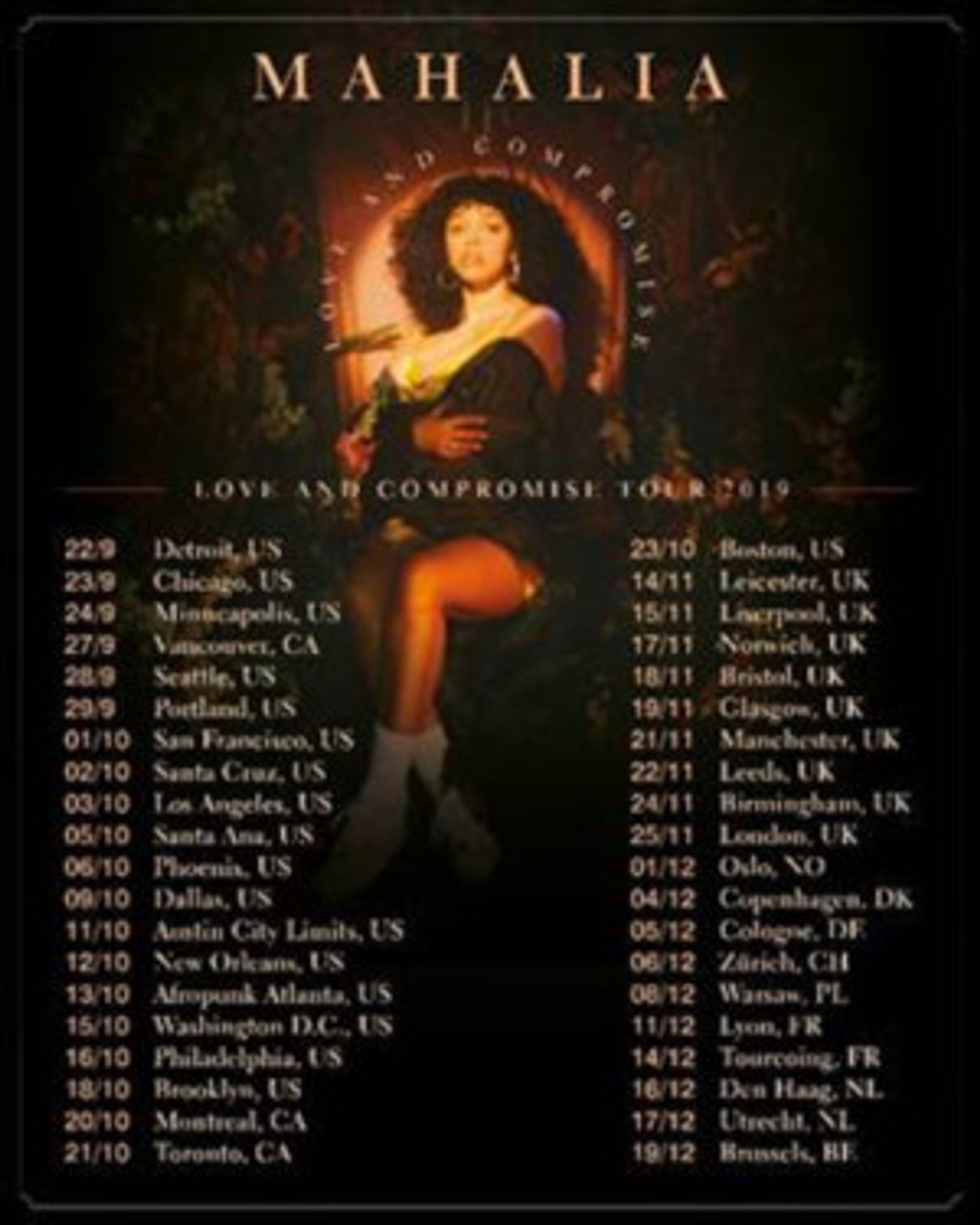Mahalia Announces 'Love & Compromise' Tour Mahalia Announces 'Love & Compromise' Tour Image