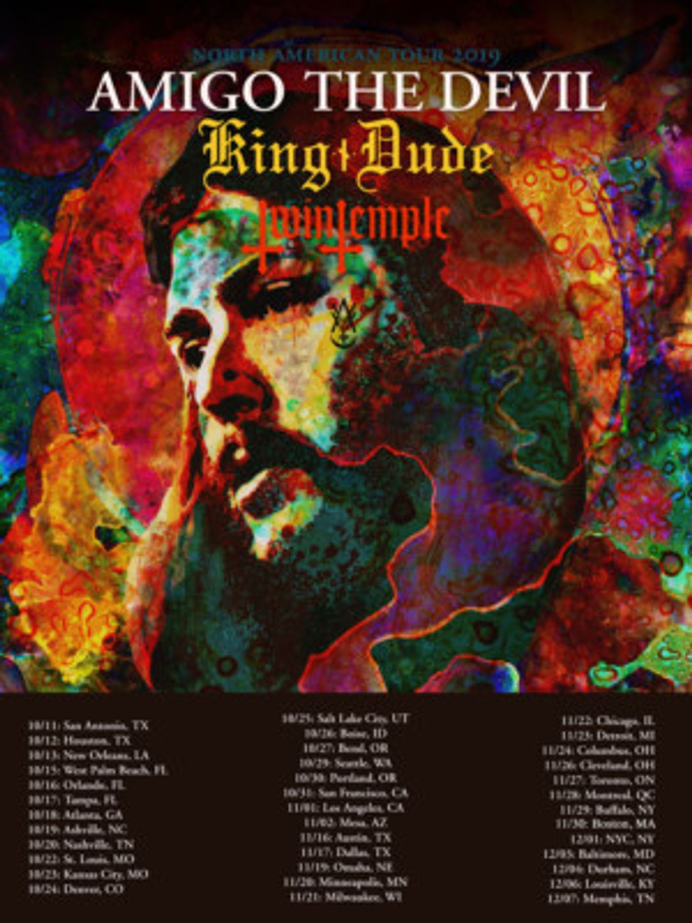 Amigo The Devil Announces Headline Tour With King Dude  Image