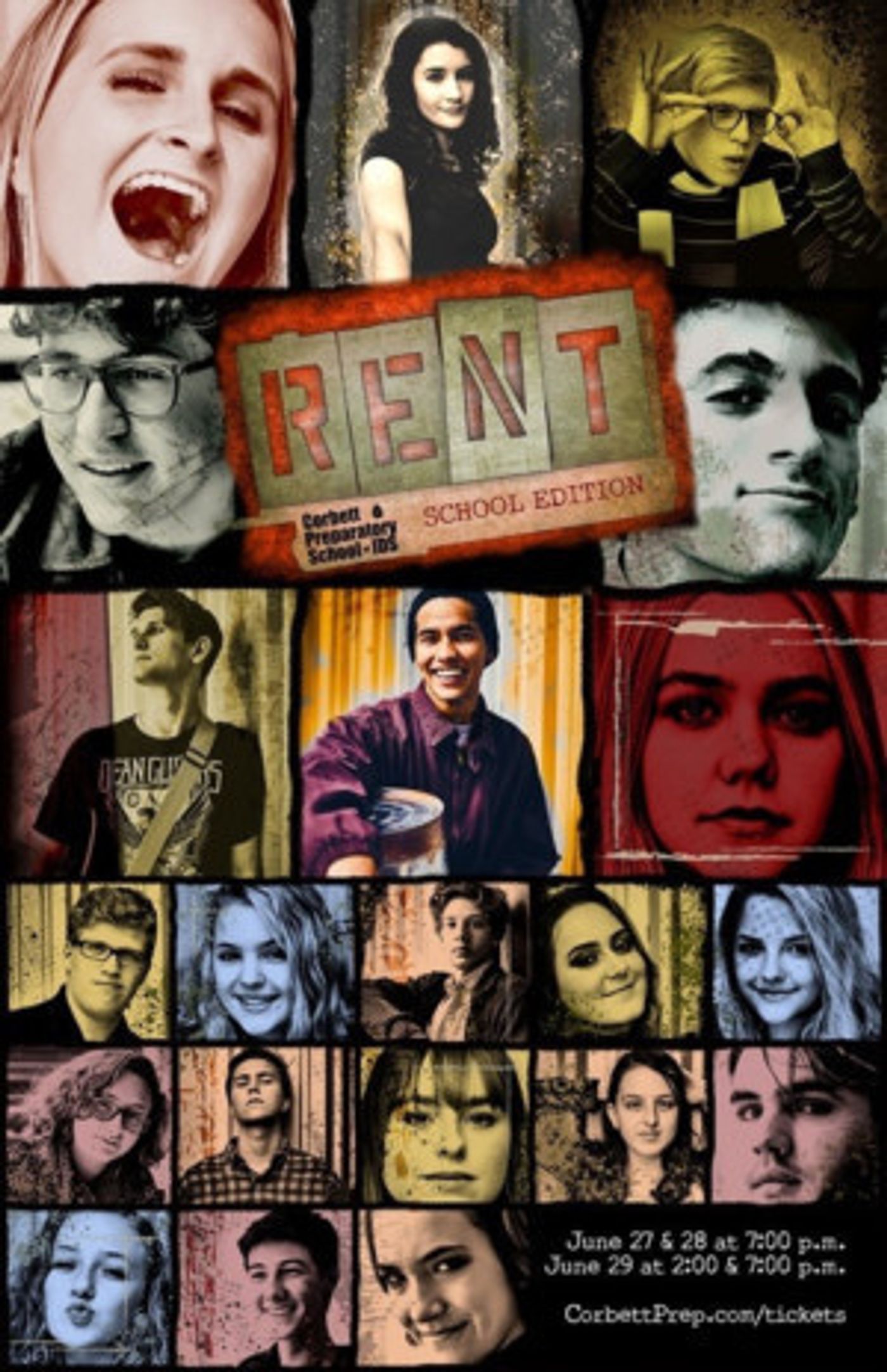 Review: Stunning Caleb Quezon and Tallulah Nouss Lead an Outstanding Young Cast in Corbett Preparatory School's Production of Jonathan Larson's RENT  Image