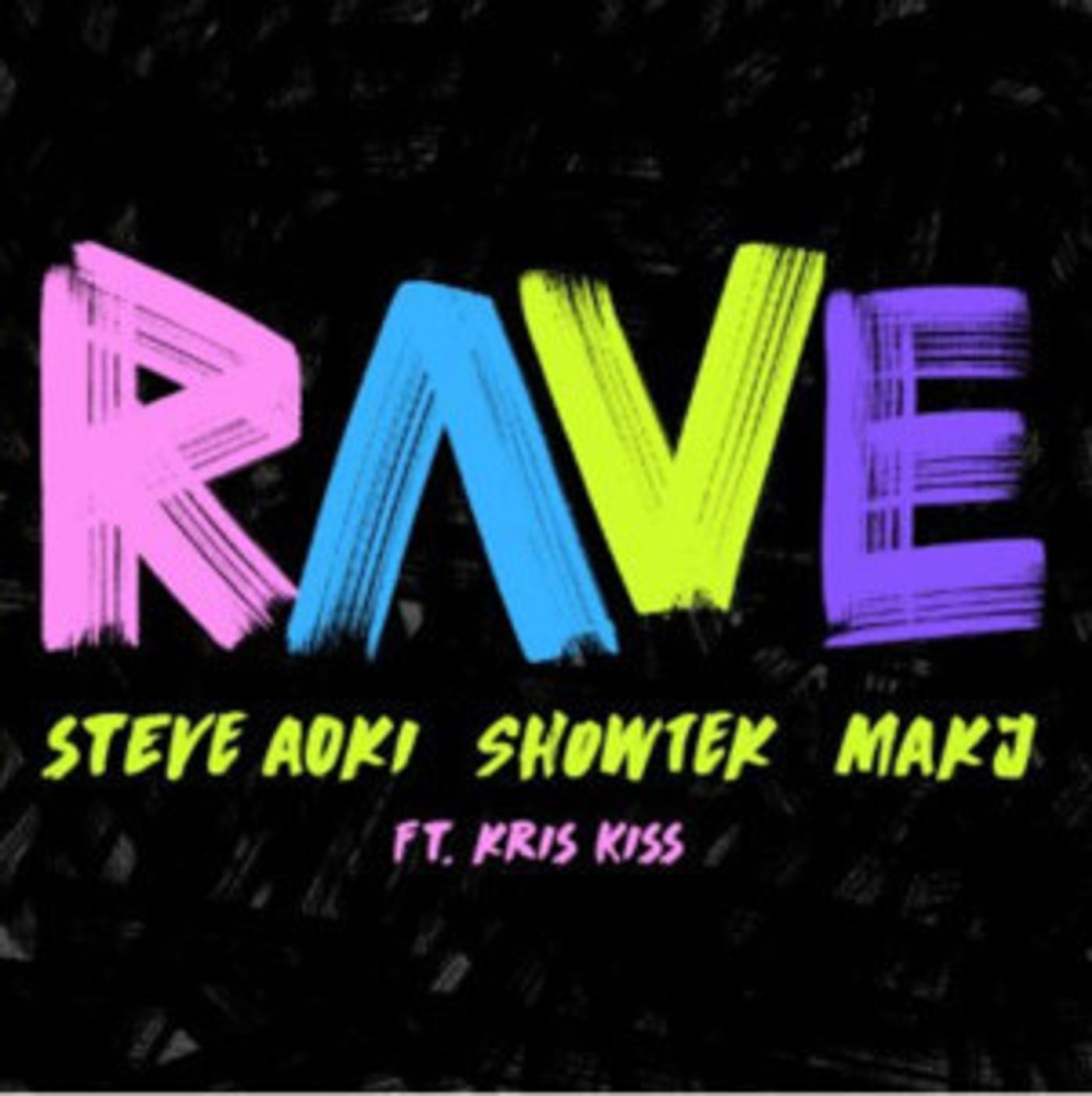 Steve Aoki, Showtek and MAKJ Join Forces In The Name Of RAVE feat. Kris Kiss  Image