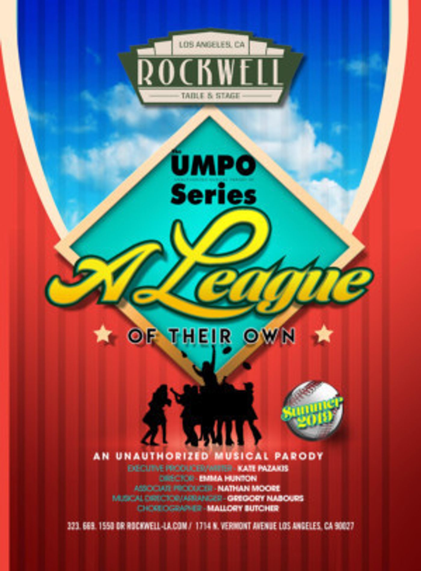 Rockwell Table & Stage Presents THE UNAUTHORIZED MUSICAL PARODY OF A LEAGUE OF THEIR OWN Rockwell Table & Stage Presents THE UNAUTHORIZED MUSICAL PARODY OF A LEAGUE OF THEIR OWN Image