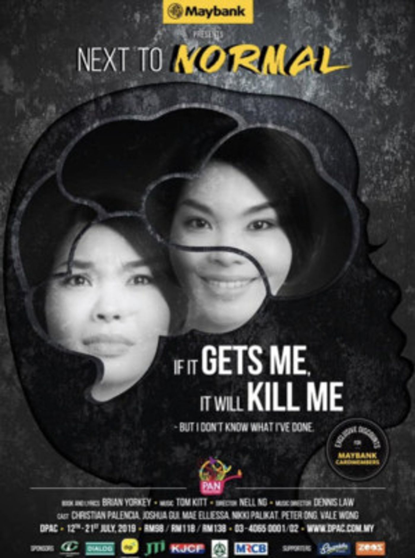 NEXT TO NORMAL to Play at Damansara Performing Arts Centre  Image