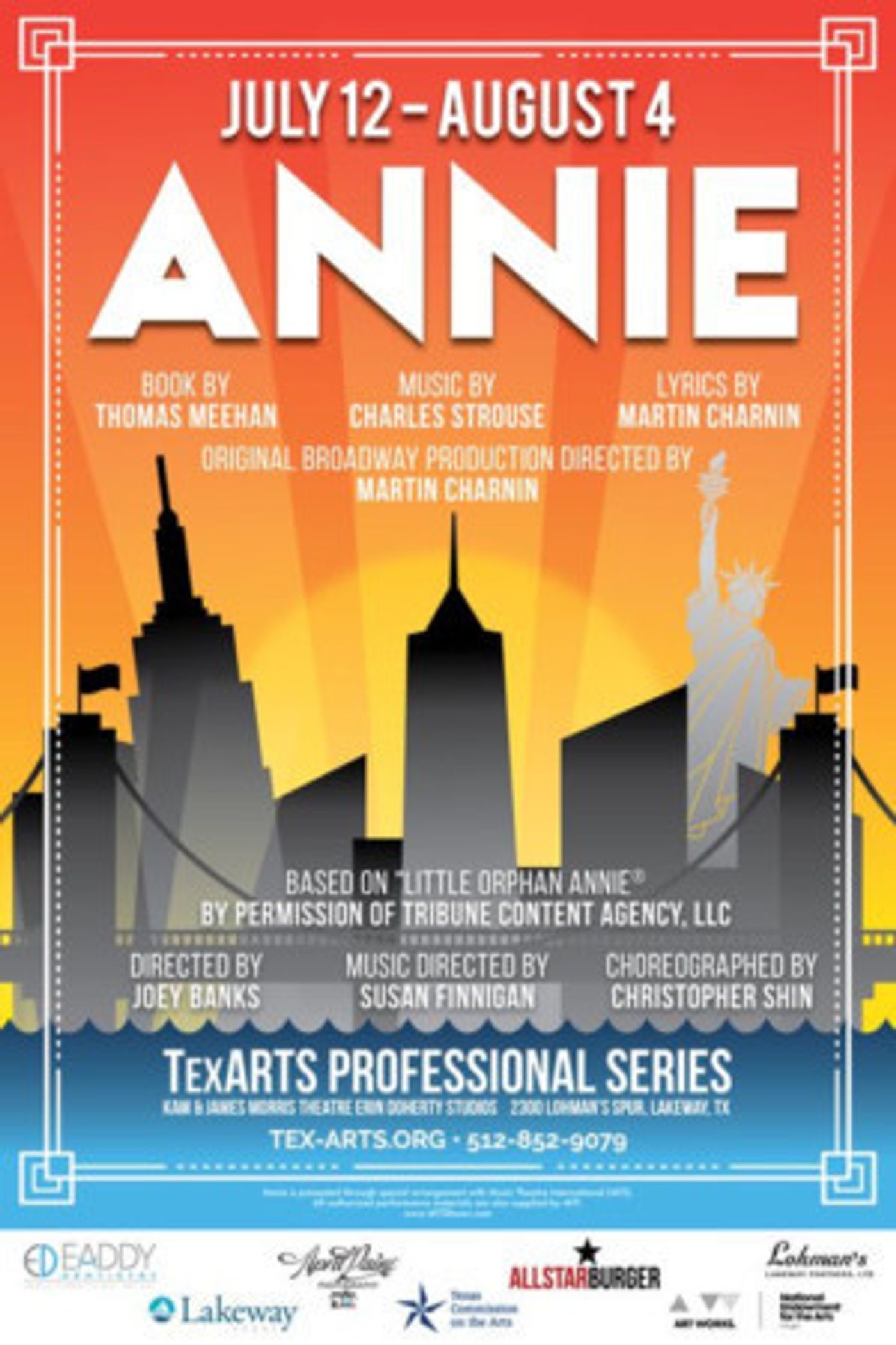 TexARTS Professional Series Presents ANNIE  Image