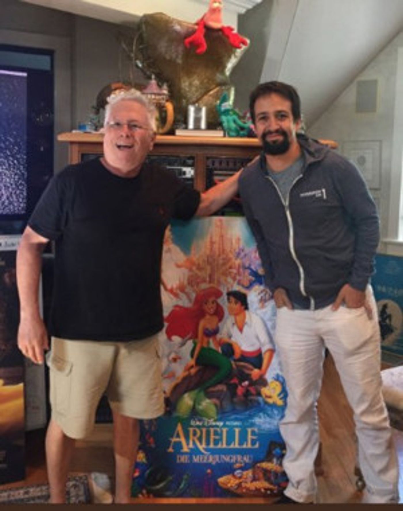 Photo: Lin-Manuel Miranda & Alan Menken Get To Work On A New Song For THE LITTLE MERMAID Photo: Lin-Manuel Miranda & Alan Menken Get To Work On A New Song For THE LITTLE MERMAID Image