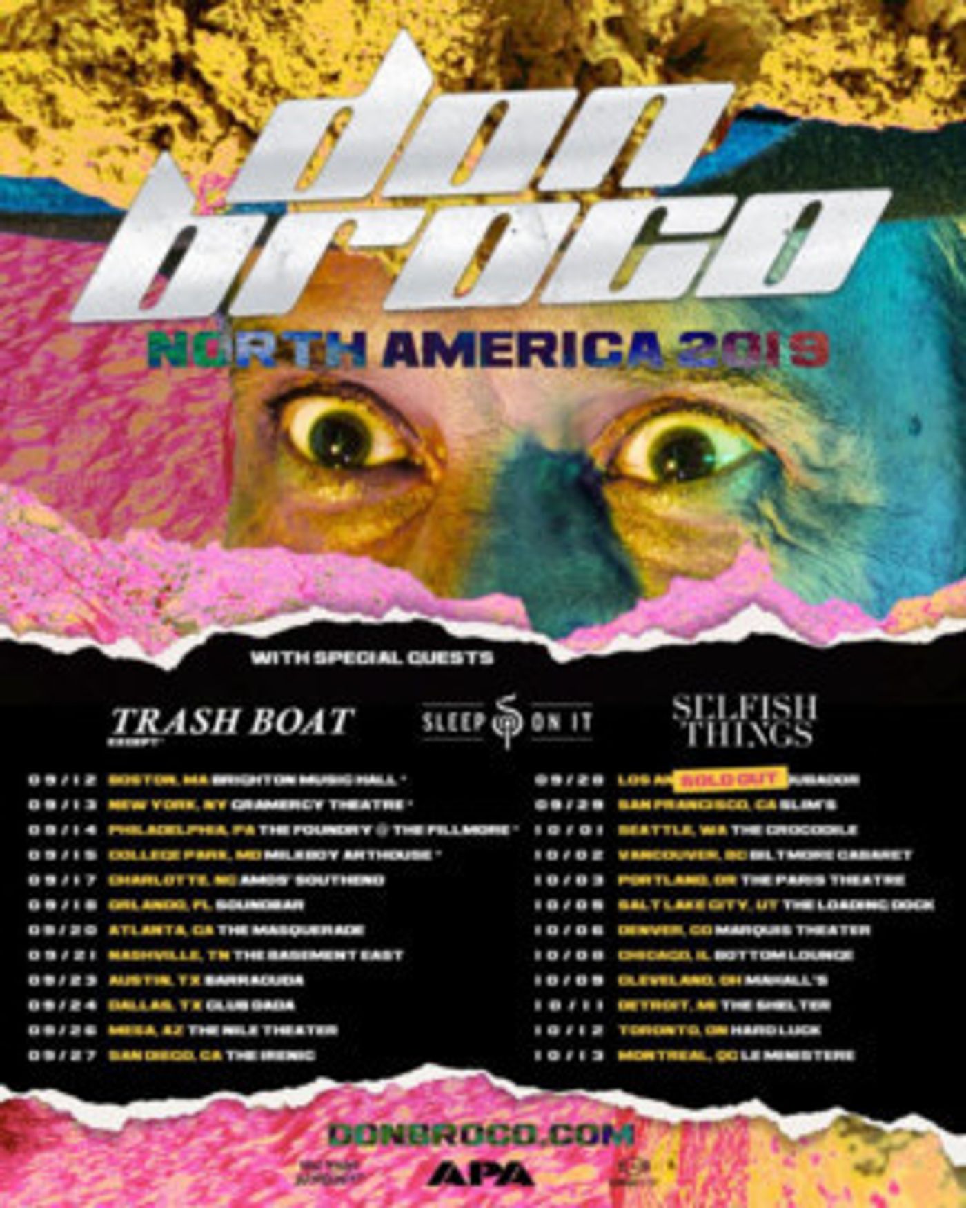 Selfish Things Set To Support Don Broco Throughout North America This Fall  Image