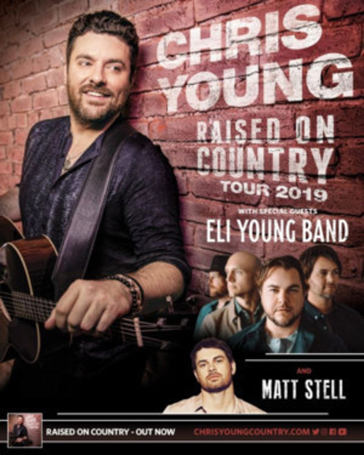 Chris Young Extends 'Raised On Country World Tour 2019'  Image