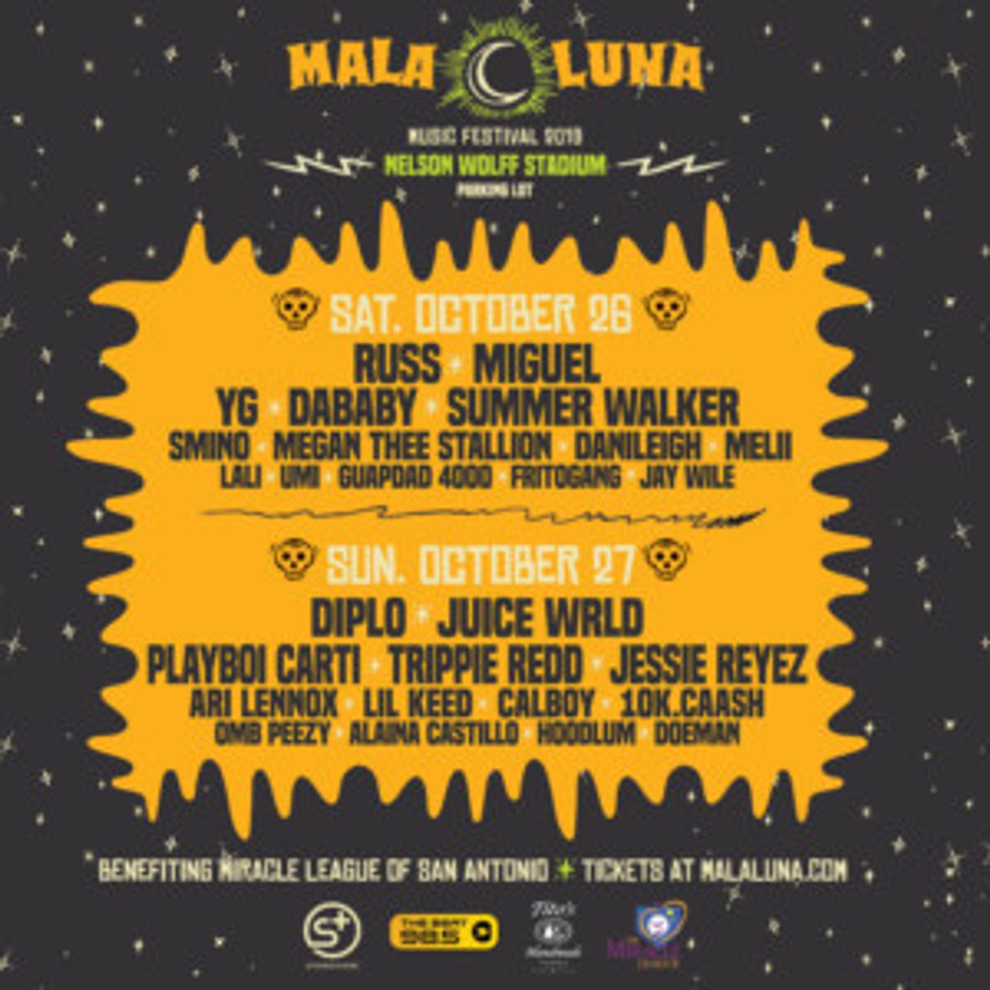 Mala Luna Music Festival Announces 2019 Lineup Featuring Miguel, Russ, Diplo  Image