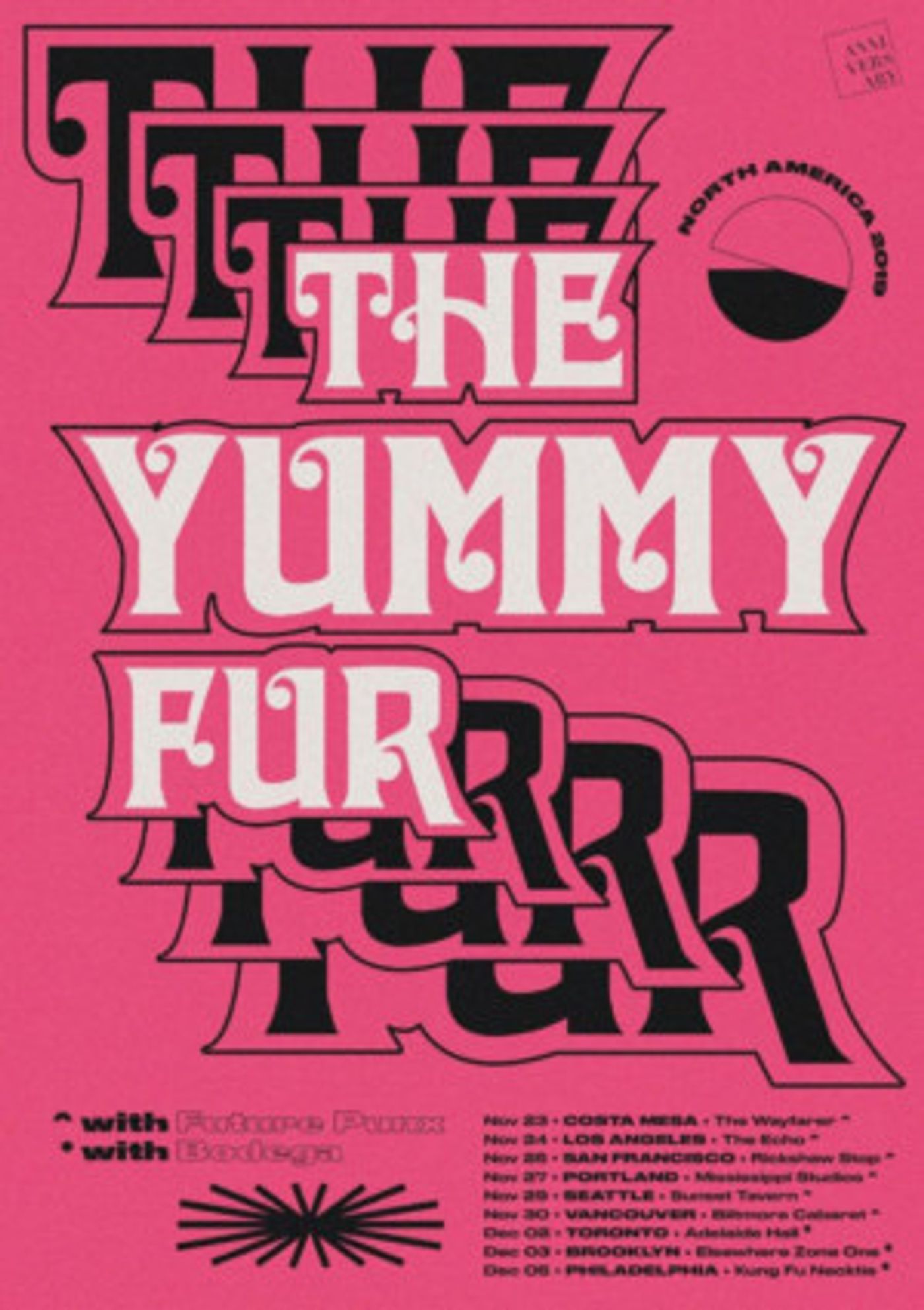 The Yummy Fur Announce North American Tour Dates The Yummy Fur Announce North American Tour Dates Image
