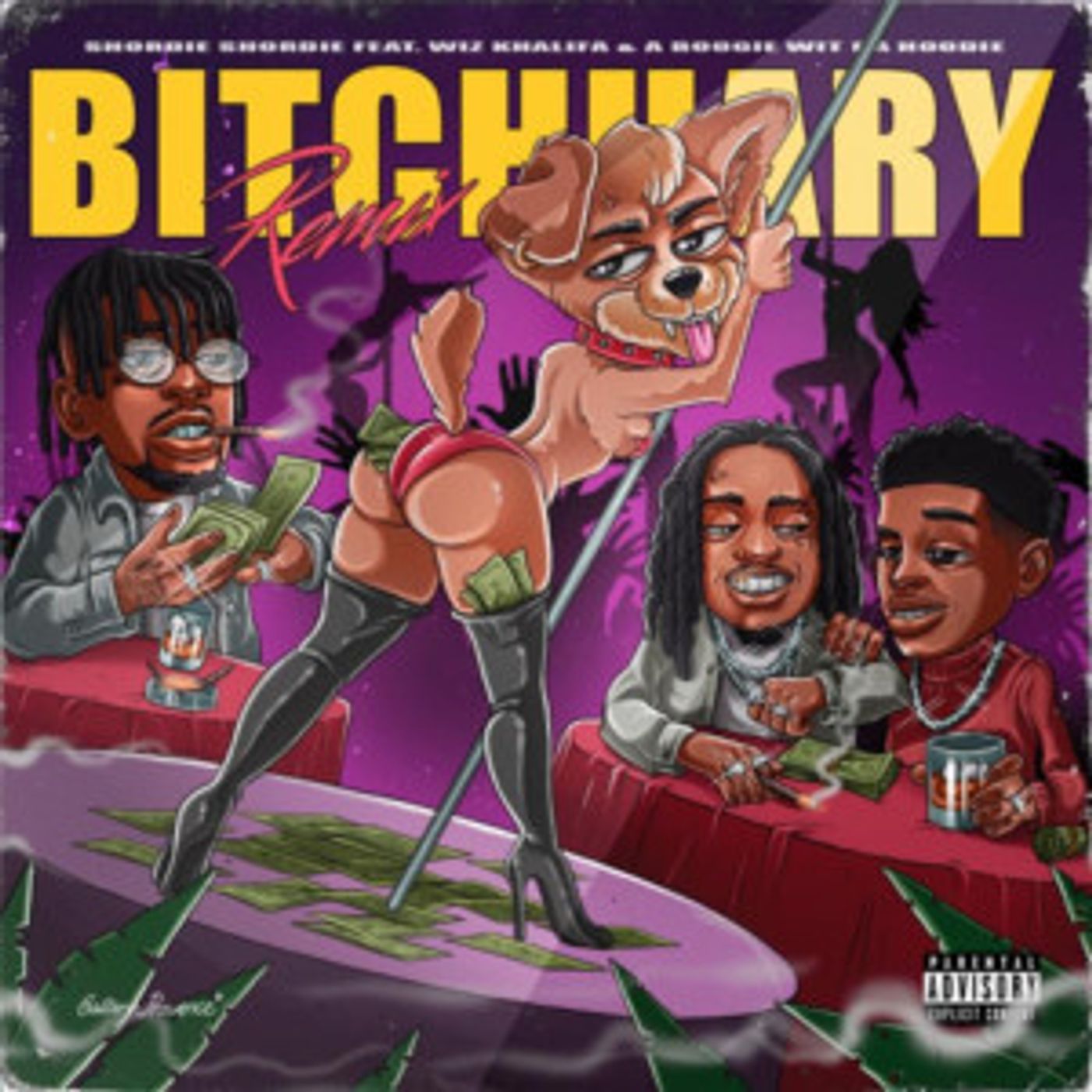 Shordie Shordie Releases BITCHUARY (BETCHUA) Remix With Wiz Khalifa and A Boogie wit da Hoodie  Image