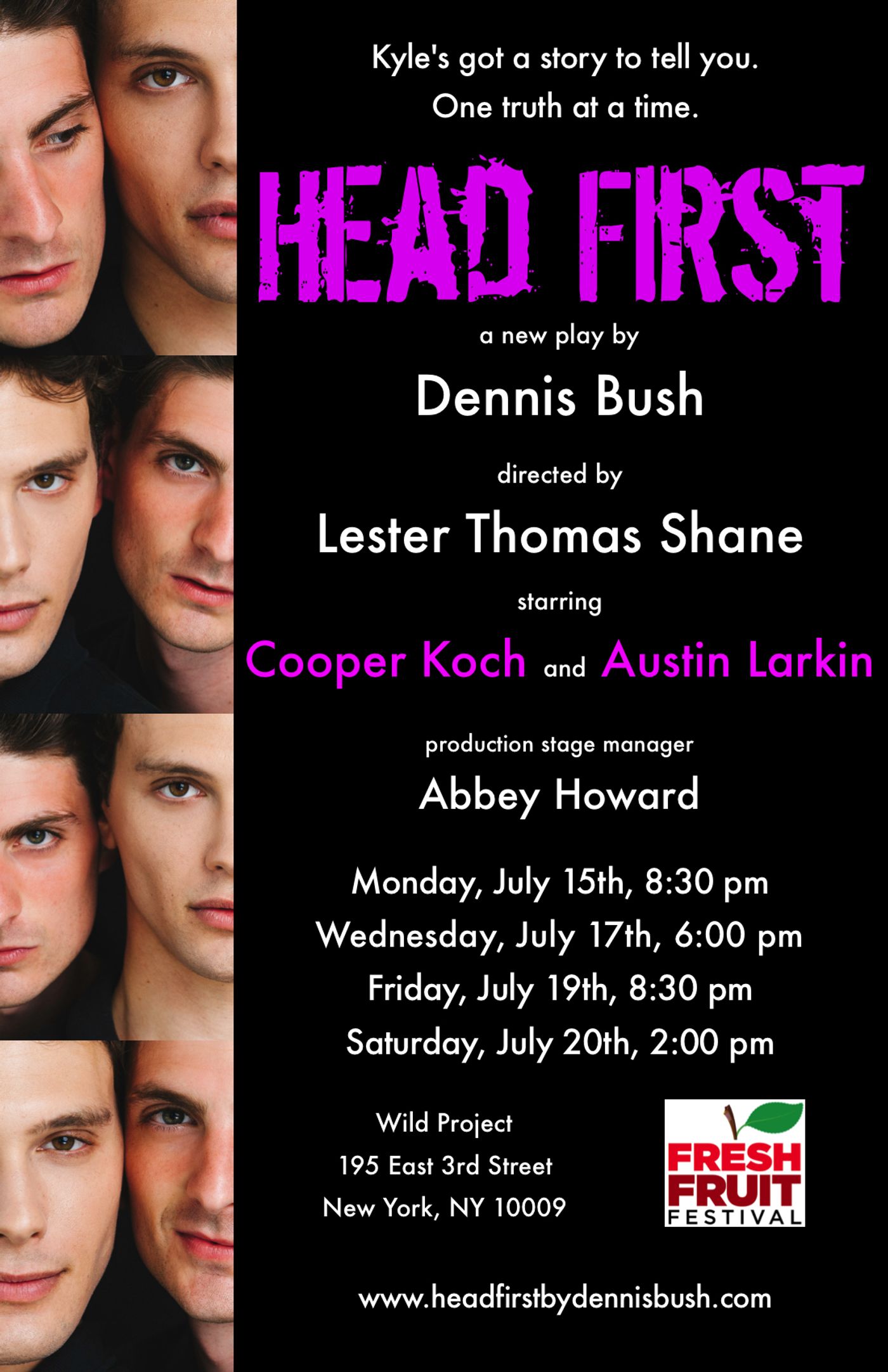 Dennis Bush's HEAD FIRST Premieres At Fresh Fruit Festival 2019 Dennis Bush's HEAD FIRST Premieres At Fresh Fruit Festival 2019 Image