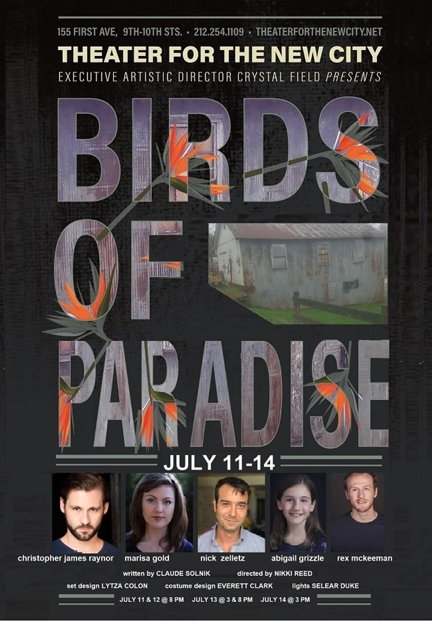 BIRDS OF PARADISE Takes Flight At Theater For The New City  Image