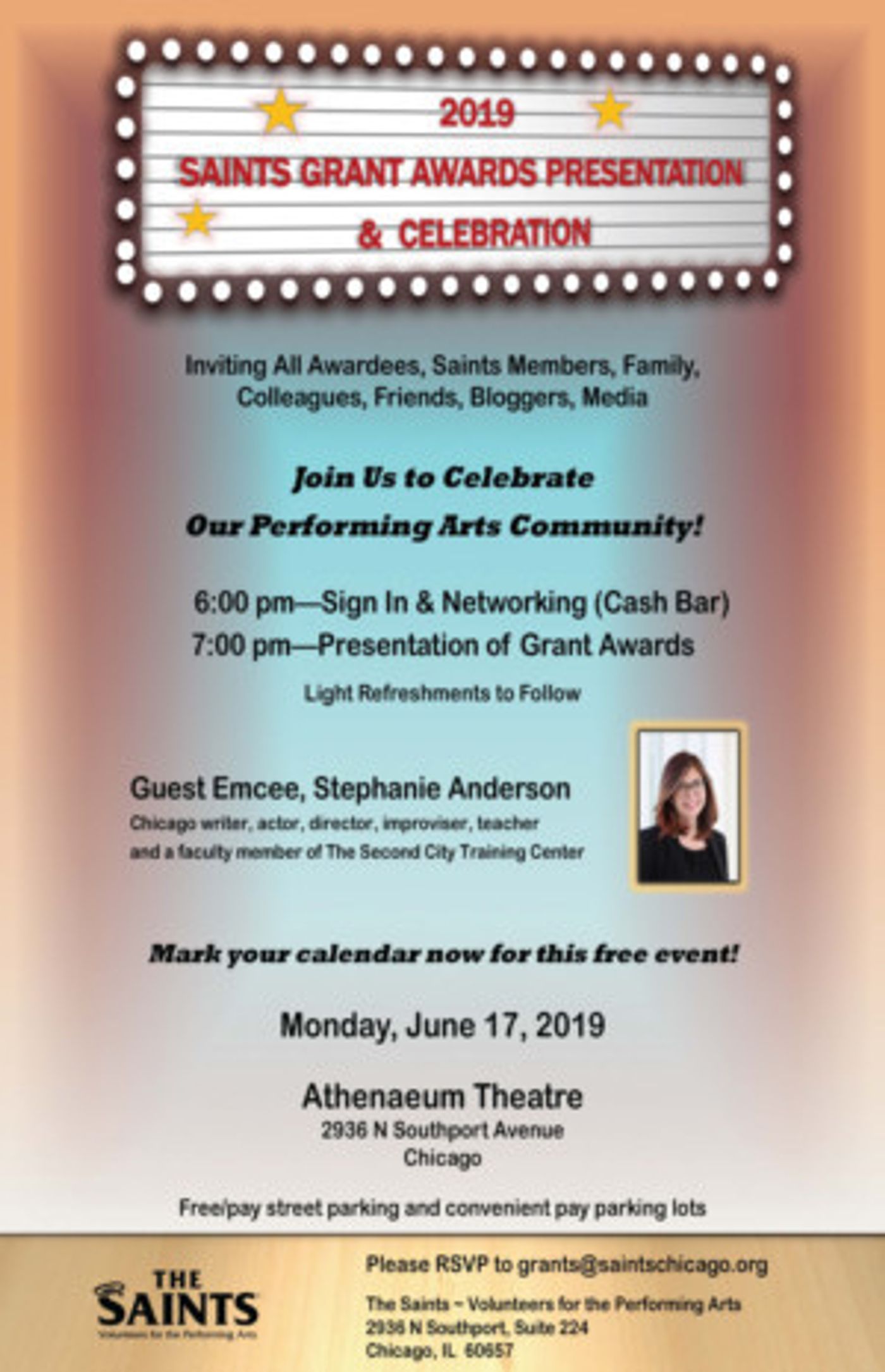 The Saints Hold 2019 Grant Awards Presentation June 17th  Image