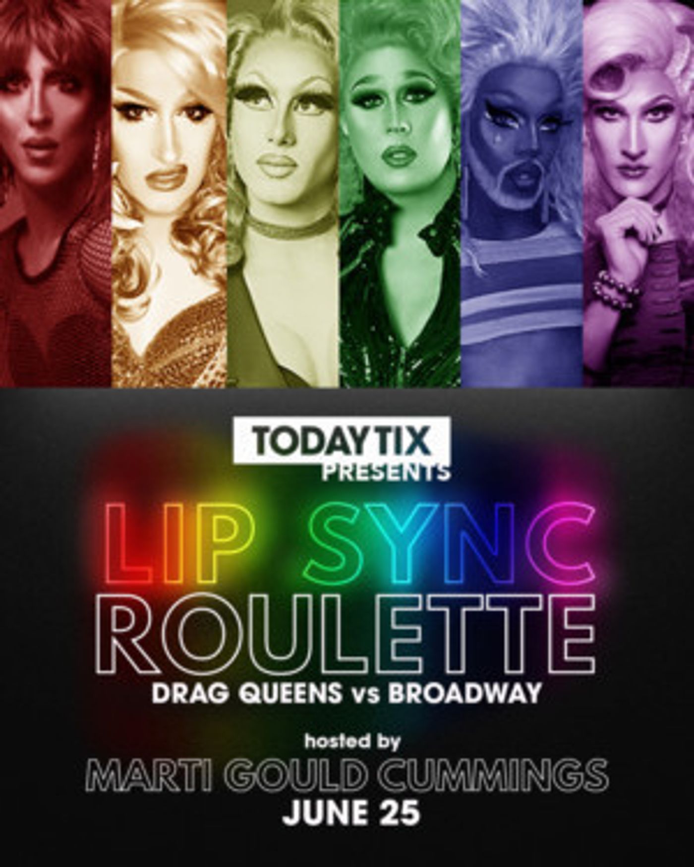 TodayTix Presents Celebrates Pride Month With Lip Sync Roulette: Drag Queens Vs. Broadway Stars  Image