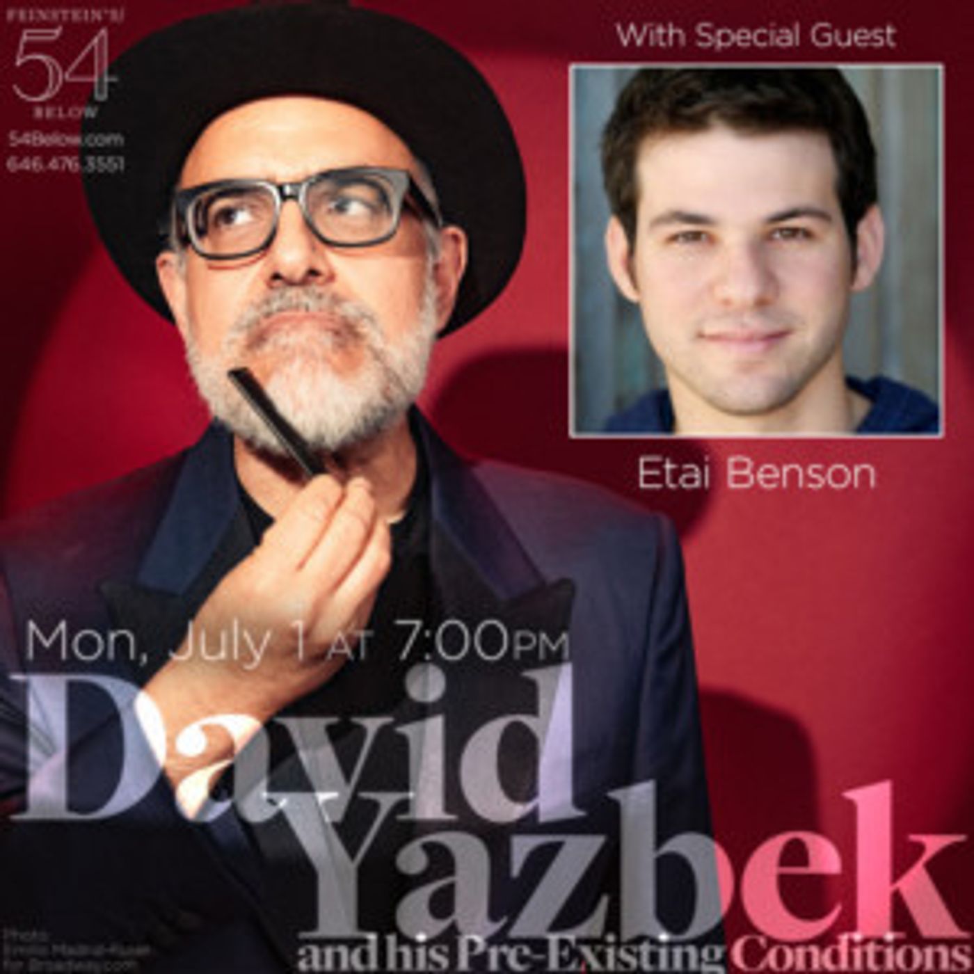David Yazbek and Etai Benson Come to Feinstein's/54 Below  Image