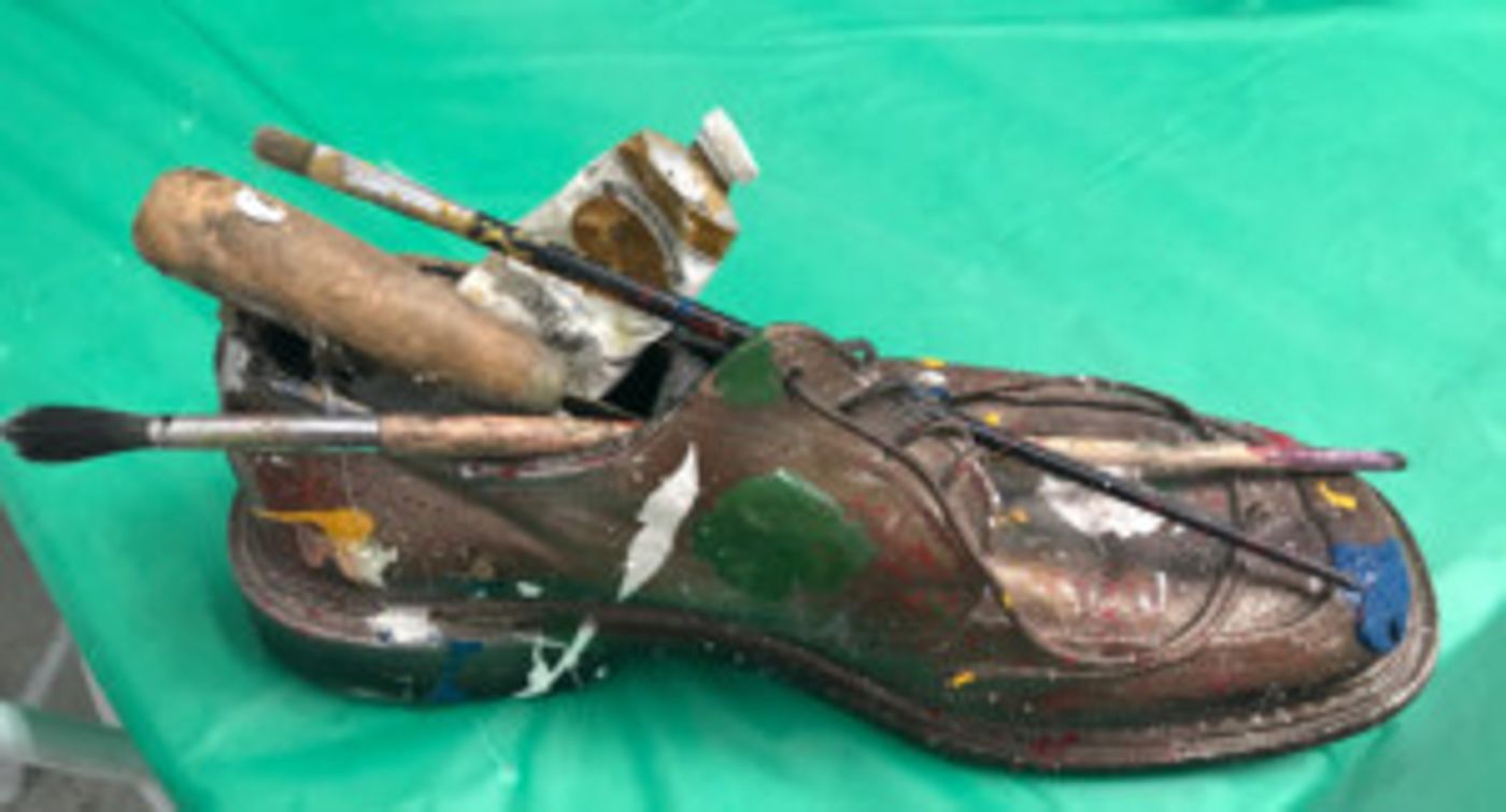 Artist George Gadson Shares Shoes With Habitat For Humanity  Image