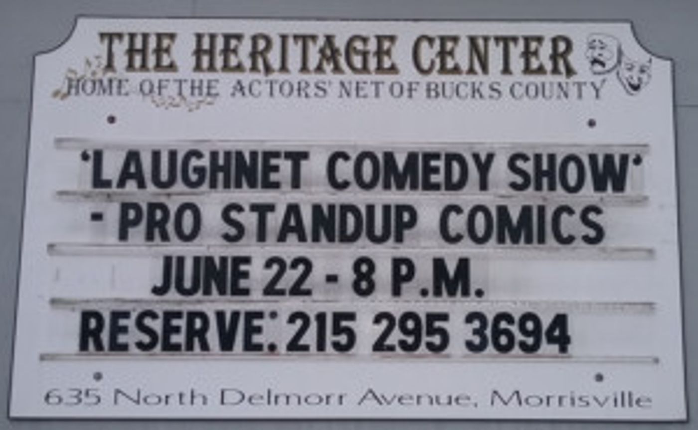 LaughNET Standup Comic Show Comes to Heritage Center in Morrisville  Image