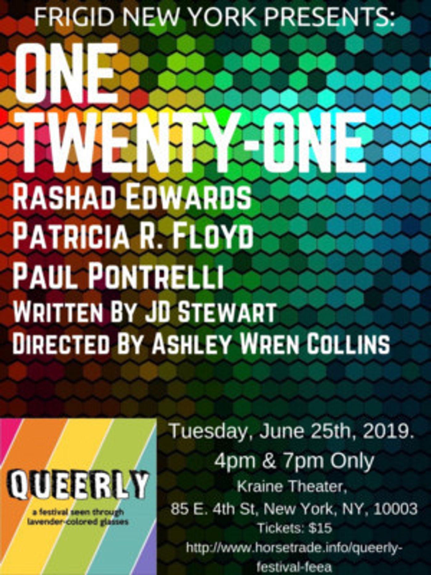 ONE TWENTY-ONE Announced As Part Of Queerly Festival  Image