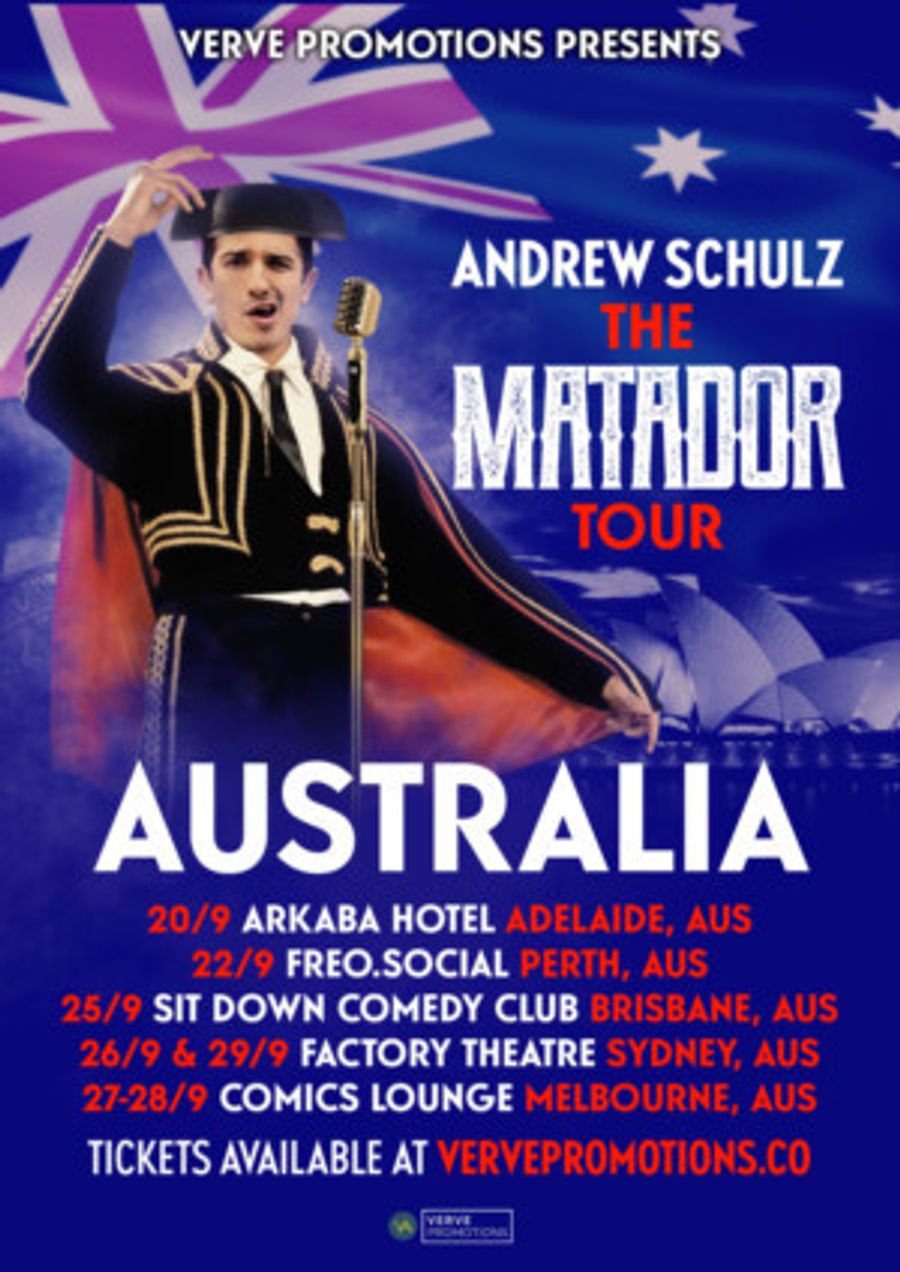 Andrew Schulz Will Embark On THE MATADOR Tour Image
