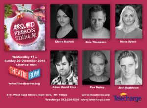 ABSURD PERSON SINGULAR Returns To New York This Christmas  Image