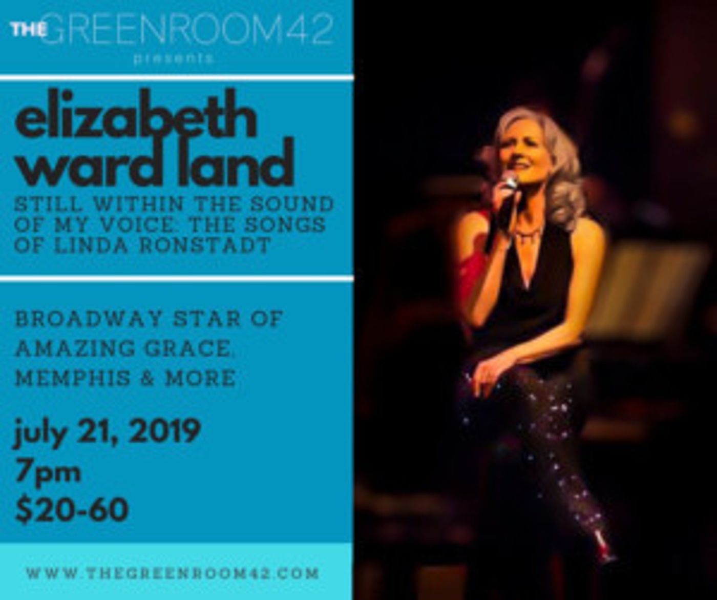 Elizabeth Ward Land To Debut STILL WITHIN THE SOUND OF MY VOICE: THE SONGS OF LINDA RONSTADT At The Green Room 42  Image