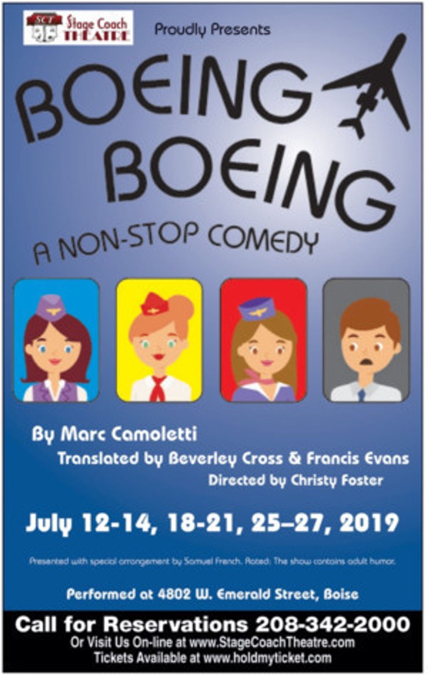 BOEING BOEING The Comedy Comes To Stagecoach Next Month  Image