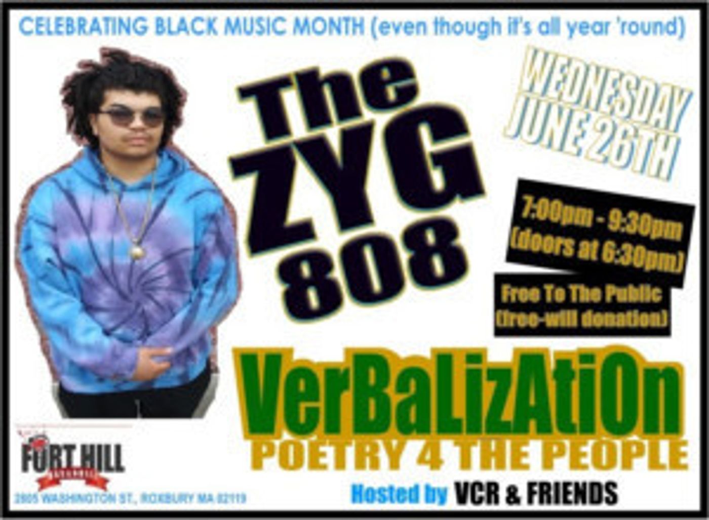 Verbalization Spoken-word Series to Feature The ZYG 808  Image