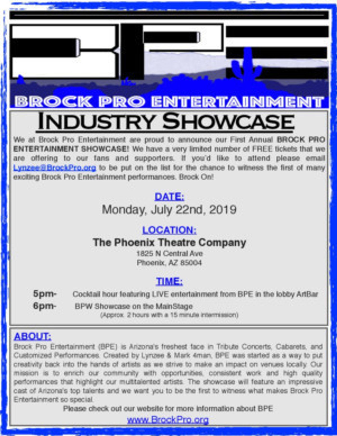 New Local Artist Driven Company Presents Free Showcase  Image