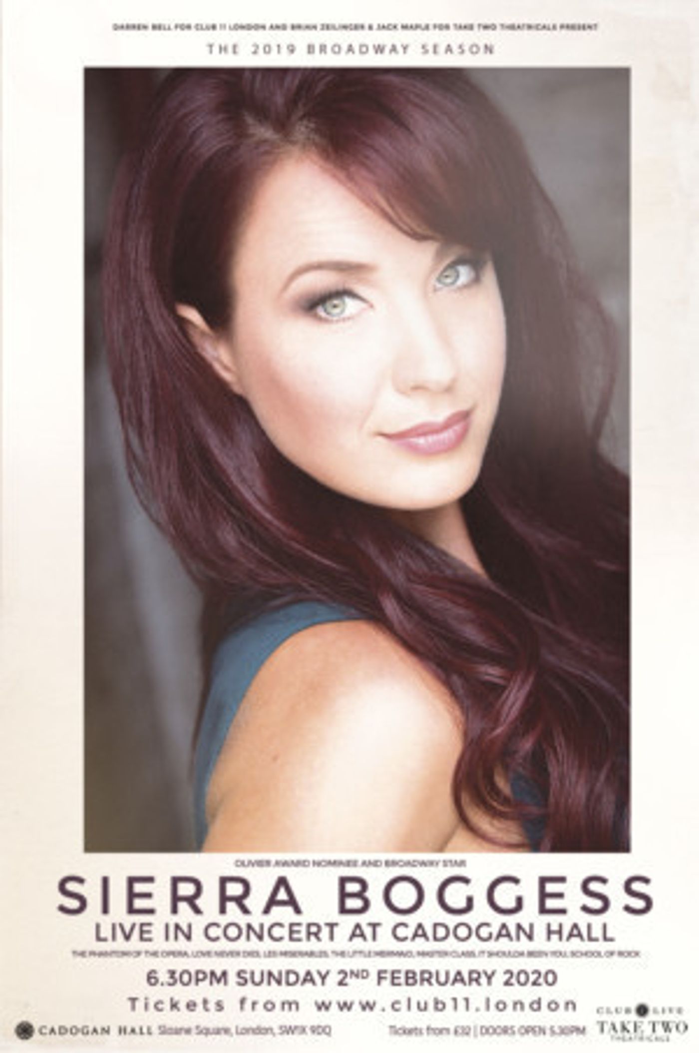Sierra Boggess Will Perform in London in 2020  Image