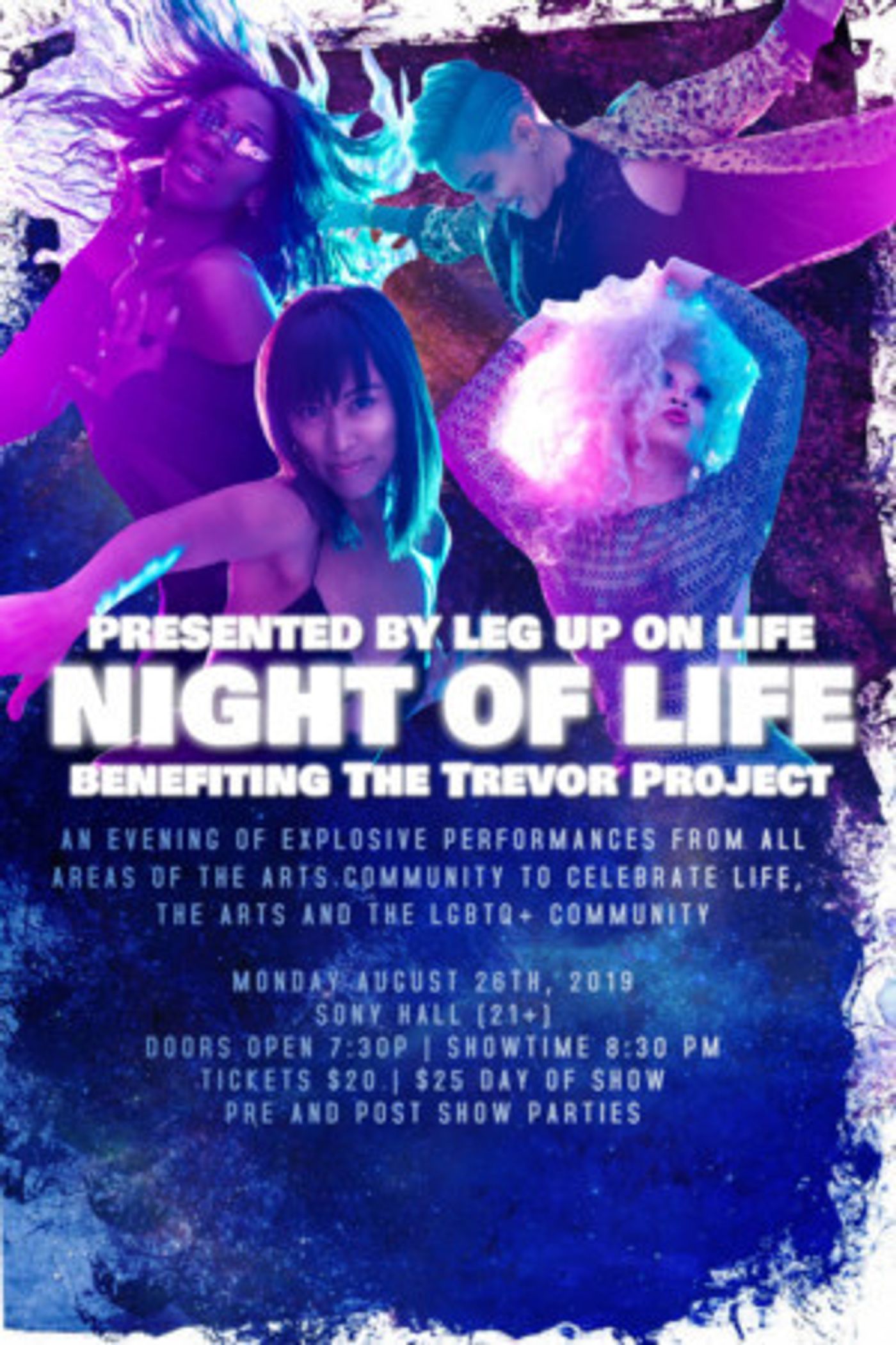 Leg Up On Life to Host NIGHT OF LIFE Benefit for The Trevor Project  Image