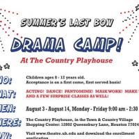 UH Theatre Offers Arts Camp For Kids, Held 8/3-8/14