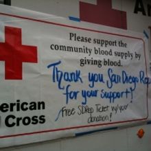 PHOTO FLASH: San Diego REP Rolls Up Its Sleeves for the Red Cross