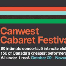 Toronto's Canwest Cabaret Festival Line-Up Announced, 10/29 - 11/1