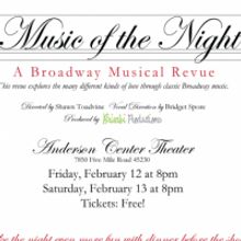 MUSIC OF THE NIGHT Returns to Cincinnati's Anderson Center in February