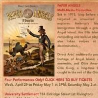 Performance Project At University Settlement Begins PAPER ANGELS Workshop 4/26