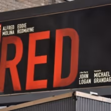 UP ON THE MARQUEE: RED at The Golden Theatre!