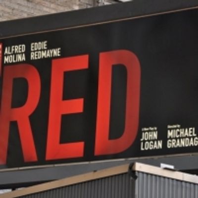 UP ON THE MARQUEE: RED at The Golden Theatre!