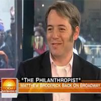 STAGE TUBE: THE PHILANTHROPIST Star Matthew Broderick on NBC's Today Show