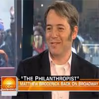 STAGE TUBE: THE PHILANTHROPIST Star Matthew Broderick on NBC's Today Show Video