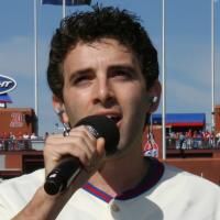 Photo Flash: JERSEY BOYS Star Jarrod Spector Sings National Anthem for the Phillies