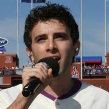 Photo Flash: JERSEY BOYS Star Jarrod Spector Sings National Anthem for the Phillies
